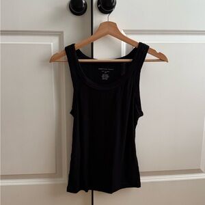 American Eagle Outfitters Black Fitted Tank Top